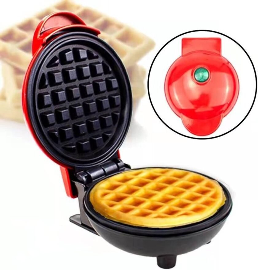 Electric Mini Waffle Maker Double-Sided Heating Home Breakfast Roaster Kitchen Small Dessert Cooking Machine - Image 11